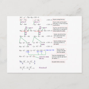 Carte Postale Math