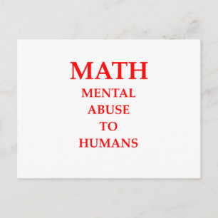 CARTE POSTALE MATH