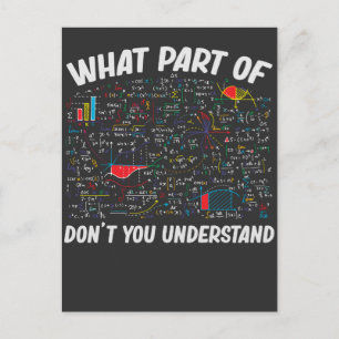 Carte Postale Math Enseignant Algebra Quelle partie de ne pas vo