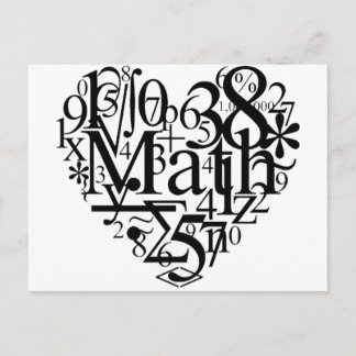 Carte Postale Math Heart