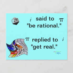 Carte postale Math humour