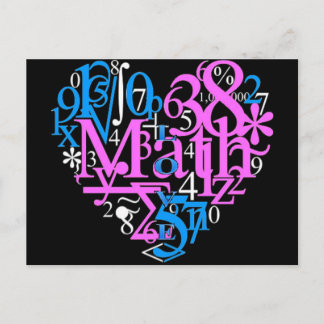 Carte Postale Math Love