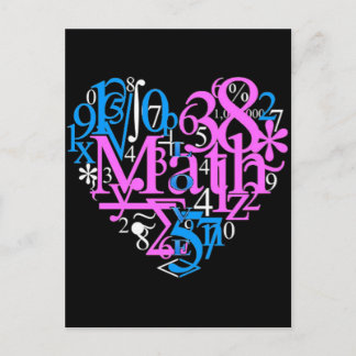 Carte Postale Math Love