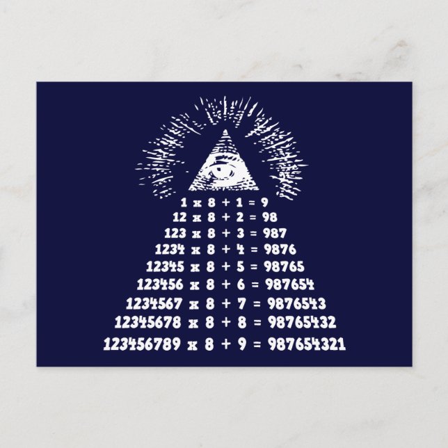 Carte Postale Mathématique (Devant)