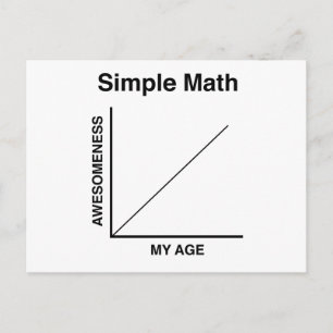 Carte Postale Mathématiques simples