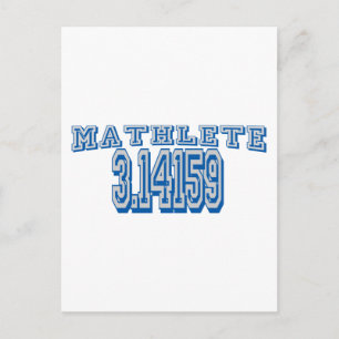 Carte Postale Mathlete Pi