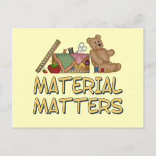 Carte Postale Matières Matières Matières Coudre Humour