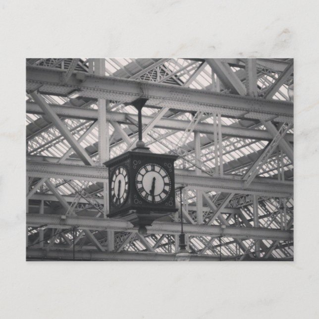 Carte Postale Matin à la gare centrale de Glasgow (Devant)