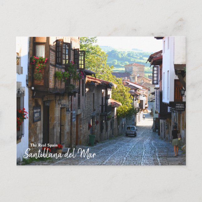 Carte Postale Matin à Santillana del Mar - The Real Spain (Devant)