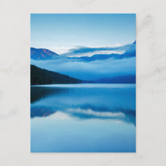 Carte Postale Matin au lac Bohinj en Slovénie