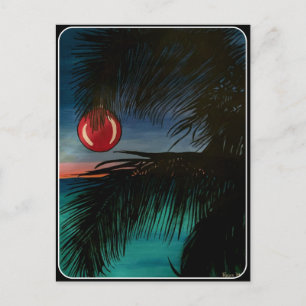 Carte postale 'Matin de Noël tropical'