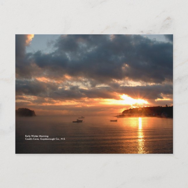 Carte Postale Matin d'hiver (Devant)