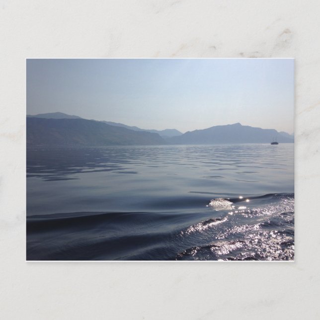 Carte Postale Matin en mer (Devant)