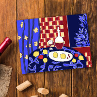 Matisse Inspiré Bleu Toujours Vie Rouge Citrons Vi