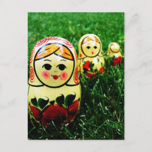 Carte Postale Matryoshka Art populaire ukrainien