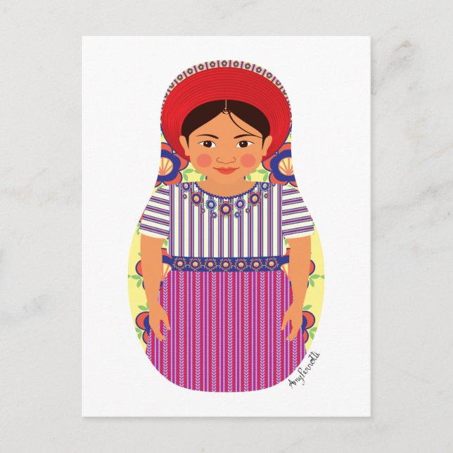 Carte postale Matryoshka au Guatemala (Devant)