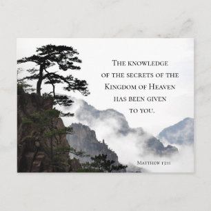 Carte Postale Matthew 13:11 Secrets of the Kingdom of Heaven