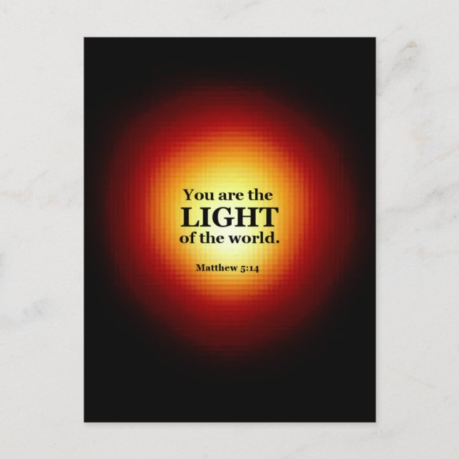 Carte Postale Matthieu 5:14 (Devant)