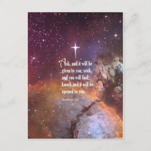 Carte Postale Matthieu 7:7