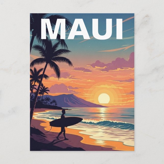 Carte Postale Maui Hawaii Travel (Devant)