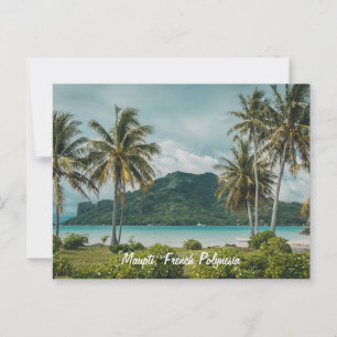 Carte Postale Maupti, île polynésienne française