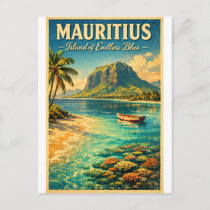 Carte Postale MAURICE – Île de Bleu Infini