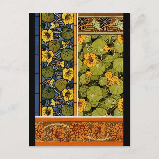 Carte Postale Maurice Pillard ( dit Verneuil ) Floral Art Nouvea (Devant)