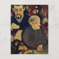 Maurice Utrillo, sa grand-mère et son chien