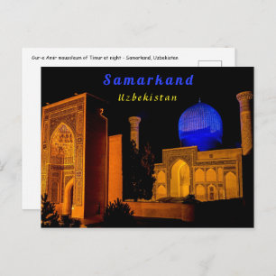 Carte Postale Mausolée d'Amir Timur - Samarkand, Ouzbékistan