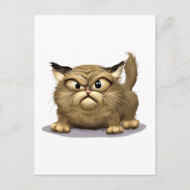 Carte Postale Mauvais Chat (Devant)