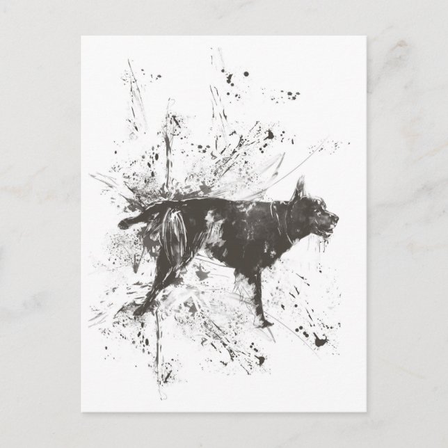 Carte Postale Mauvais chien (Devant)