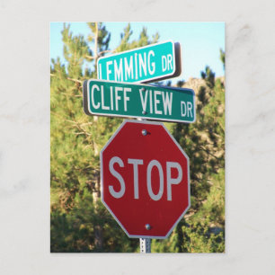 Carte postale Mauvaise Lemming