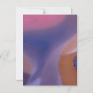 Carte Postale "Mauve Mirage Flow" - Abstraite Peach Rose Blue