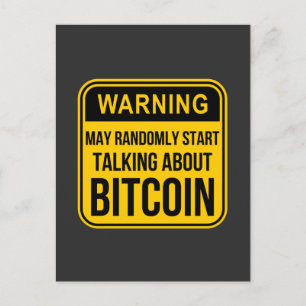 CARTE POSTALE MAY RANDOMLY START TALKING ABOUT BITCOIN