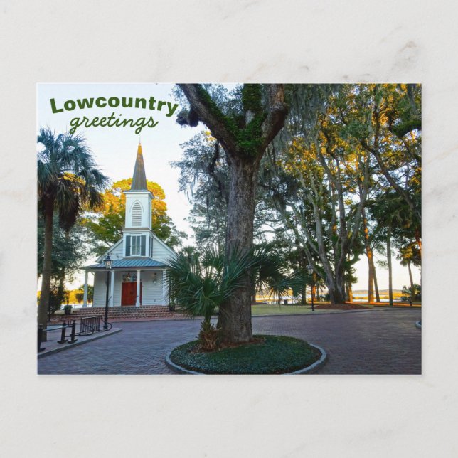 Carte Postale May River Chapelle Palmetto Bluff Bluffton SC (Devant)