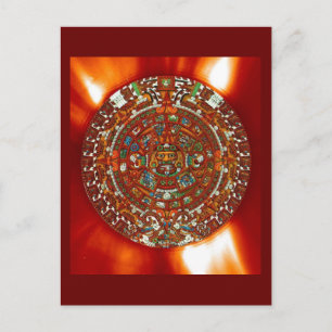 Carte Postale maya aztec calendar