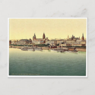 Carte Postale Mayence, du Pont du Rhin, Rhin, Allemagne magni