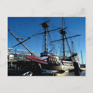 Carte Postale Mayflower II, lieu historique national, Plymouth