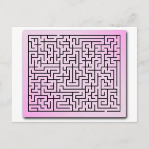Carte Postale Maze à brouillard violet