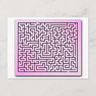 Carte Postale Maze à brouillard violet
