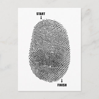 Carte Postale Maze de doigt
