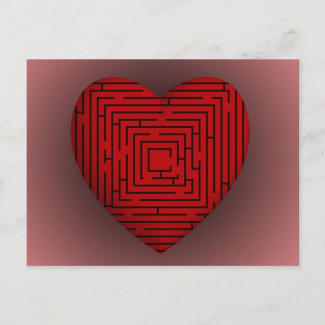 Carte Postale Maze Heart (Devant)