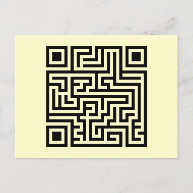 Carte Postale Maze QR (Devant)