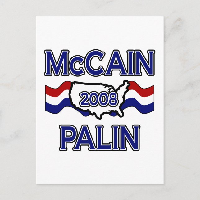 Carte Postale McCain Palin 2008 (Devant)