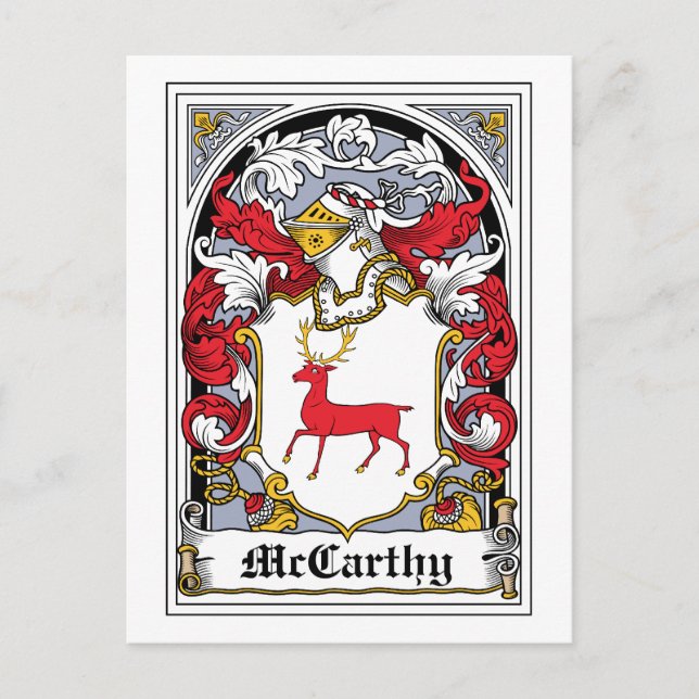 Carte Postale McCarthy Family Crest (Devant)