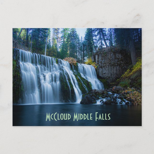 Carte Postale McCloud Middle Falls (Devant)