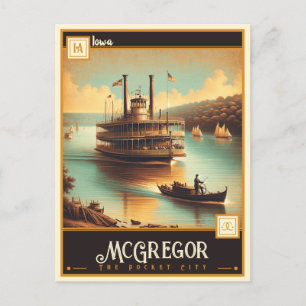 Carte Postale McGregor, Iowa   VINTAGE