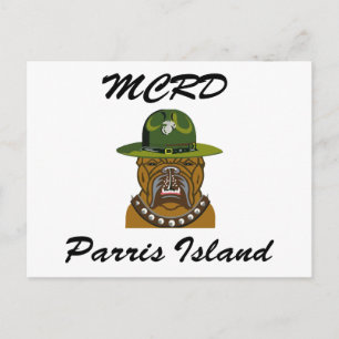 Carte Postale MCRD Parris Island Devil Dog