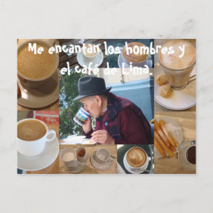 Carte Postale Me Encanta el Cafe
