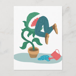 Carte Postale me nourrir venus flytrap